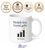 Satış Uzmanı İçin Özel Tasarım Seramik Baskılı Kupa Bardak Hedef Hediyesi