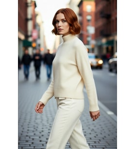 Kadın Oversize Dik Yaka Triko Kazak Reglan Kol Kışlık Günlük Şıklık Sunan Bordo Basic Tasarım