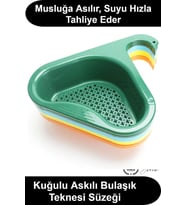 Kuğu Tasarımlı Lavabo Süzgeci Musluğa Asılabilen Evye Drenaj Sepeti Plastik Delikli Mutfak Düzenleyi