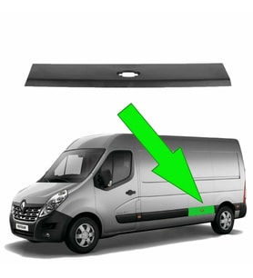 Renault Master III 2009 Sonrası Yan Çevre Bandı Sol (Uzun Kasa) Orta Direk Çıtası Oem No (768570130R