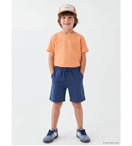 LCW Kids Lacivert Beli Lastikli Erkek Çocuk Şort