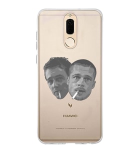 Huawei Mate 10 Lite Uyumlu Fight Club Desenli Şeffaf Telefon Kılıfı