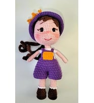 Minyatür Nelly Bebek Amigurumi Organik Oyuncak