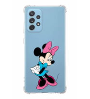 Samsung Galaxy A72  Köşe Korumalı Antişok Kapak Minnie Mouse Tasarımlı Şeffaf  Kılıf
