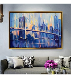 Altın Çerçeveli dekoratif tablo a1988 (Gold)