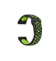 Samsung Galaxy Watch 42mm Uyumlu 20mm Kordon Silikon Esnek Yumuşak Delikli Spor KRD-02 Kayış
