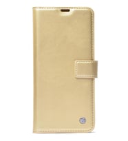 Galaxy S23 FE Kılıf Standlı Kapkalı Cüzdan Kopçalı Kar Deluxe (Gold)
