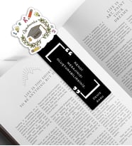 BK Gift Kişiye Özel İsimli Öğretmenler Günü Tasarımlı Ahşap Kitap Ayracı - 3, Öğretmene Hediye, Öğretmenler Günü