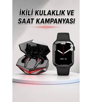 İkili Set Dev Kampanya Ucuz Kulaklık Ucuz Akıllı Saat Gürültü Önleyici Uzun Pil Ömrü