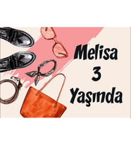 Alışveriş Temalı Doğum Günü Afişi 35X50 cm