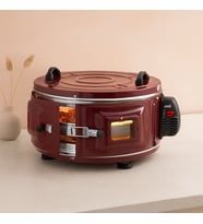Yuvarlak davul fırın 1100W 46 cm - alüminyum tepsi, ön gözlem camı
