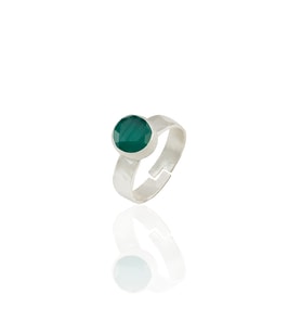 Kadir Jewellery 925 Ayar Gümüş Kaplama Zirkon Taşlı Ayarlanabilir Kadın Minimal Yüzük