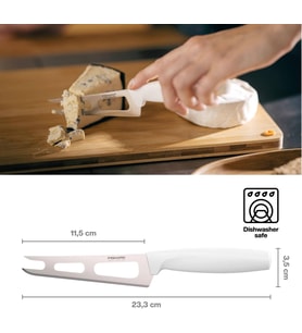 24 cm, yüksek kaliteli çelik/plastik, beyaz, fonksiyonel form, 1015987