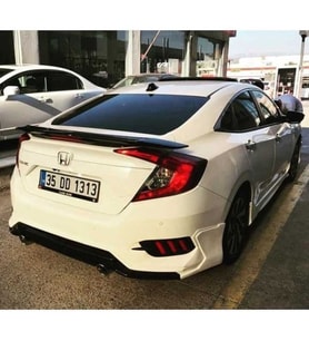 Çmk Honda Civic Fc5 2016-2020 Turbo Spoiler Işıksız (Boyasız)