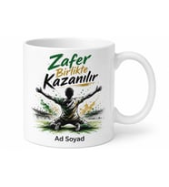 Futbol Gol Sevinci Çizimli Taraftar Kupa Bardak Hediye Porselen Mug