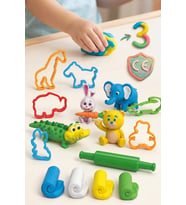 Art Craft Funny Animals Eğitici Oyun Hamuru Seti 4 Renk 200 gr Hayvan Kalıplı (3+ Yaş)