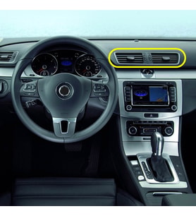 VW Passat B7 2011-2014 Ön Konsol Orta Havalandırma Izgarası 3AB819728A