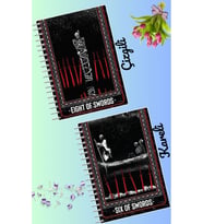 Tarot defter seti 2 adet A4 boyutu 21*30 çizgili + kareli 60 syf