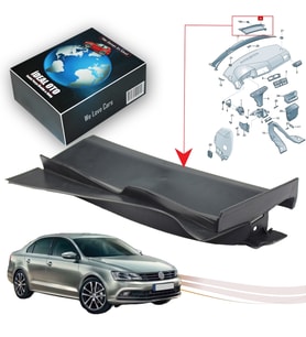 VW Jetta 4 (162) 2010-2024 1J1819537 İçin Polen Filtre Kapağı (Wisco)