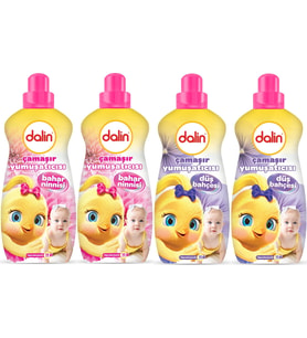 Dalin Çamaşır Yumuşatıcı 1500ML Bahar Ninnisi + 1500ML Düş Bahçesi (Karma 4 Lü Set)