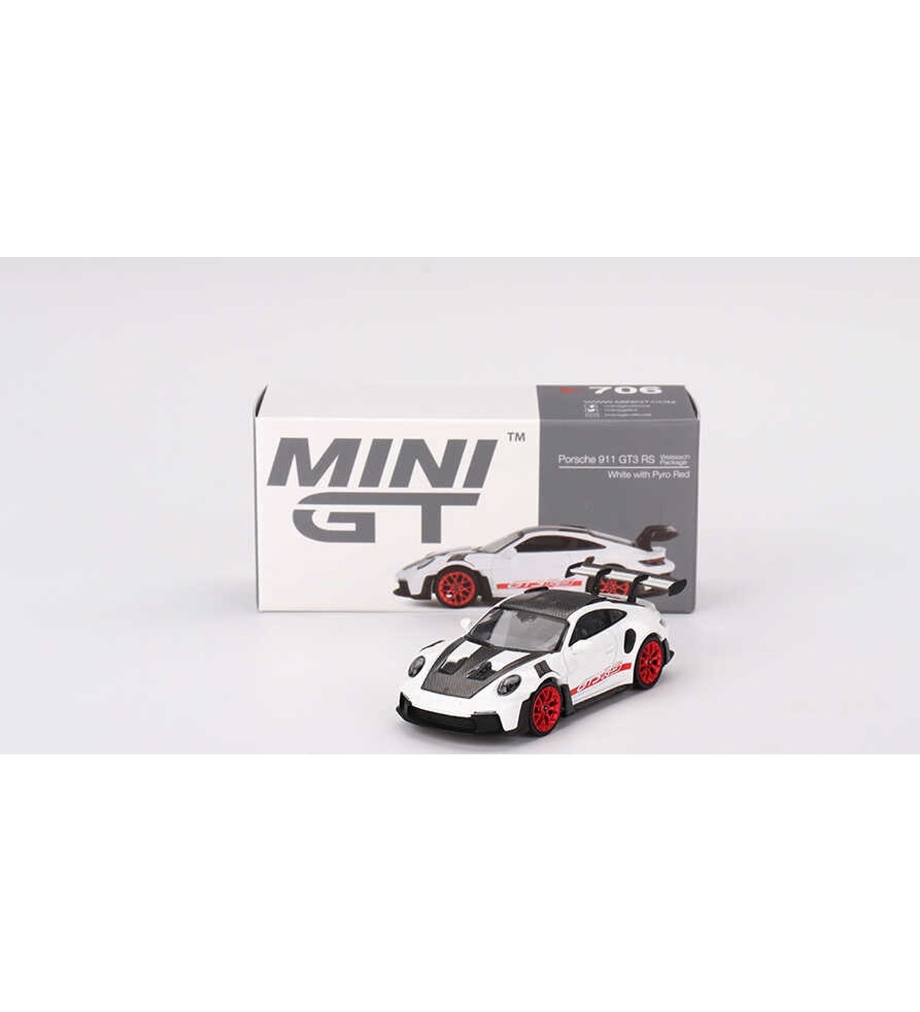 Mini GT 706 Porsche 911 GT3 RS Weissach Package 1/64