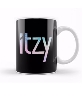 itzy Font Collage Kupa Bardak Porselen