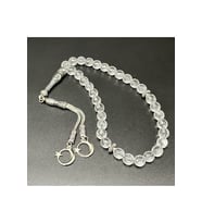 Kristal Kuvars 8mm 33lük Doğal Taş Tesbih (Beyaz)