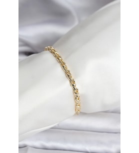 14K Gold Renk Kaplama Zincir Model Kadın CM Bileklik