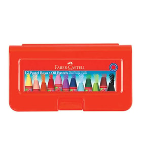 FABER CASTELL 12 RENK ALTIGEN PLASTİK KUTULU PASTEL BOYA