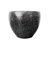 Bitki Tasarımı Siyah Granit Toprak Saksı Saksılık Salon Çiçeklik - 15 CM