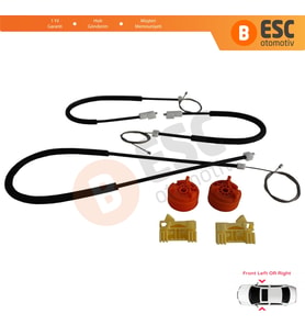 Citroen C3 Pluriel Cabrio 2003-2010 9221P1 9222N9 İçin Elektrikli Ön Sağ veya Sol Cam Kriko Seti