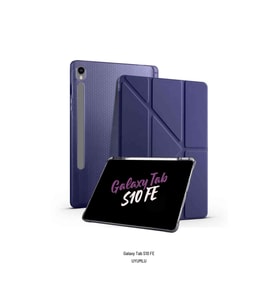 Galaxy Tab S10 FE 10.9 inç Uyumlu Kalem Bölmeli Katlanabilir Standlı Tri Folding Tablet Kılıfı