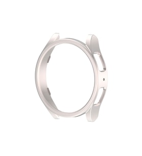 Samsung Galaxy Watch 6 44mm Uyumlu Sert PC Kasa Koruyucu Zore Watch Gard 16 (Bej)