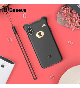 Baseus İPhone Xs Max Bear Sevimli Ayı Figür Soft Silikon Kılıf-(5775) - GLST7896-4187