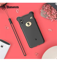Baseus İPhone Xs Max Bear Sevimli Ayı Figür Soft Silikon Kılıf-(5775) - GLST7896-4187