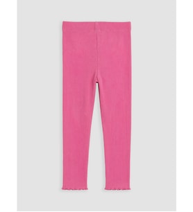 LCW Kids Pembe Kız Çocuk Fitilli Fırfırlı Tayt