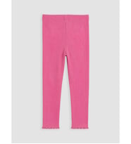 LCW Kids Pembe Kız Çocuk Fitilli Fırfırlı Tayt