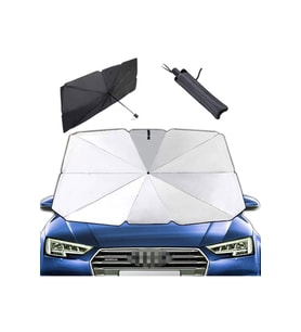 Oto Araba Güneşlik Şemsiye 140cm X 75cm Ön Cam Güneş Önleyici Katlanabilir
