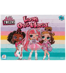 Laço Kids Lol 48 Parça Frame Puzzle Lol7596