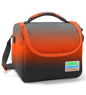 Coral High Siyah Turuncu Erkek Çocuk İlkokul Beslenme Çantası - Isı Yalıtımlı