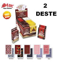 A/30 Oyun Kağıdı % 100 Premium Plastik Star A-30 Plastik Desenli Oyun Kağıdı Takımı 2'li İskambil