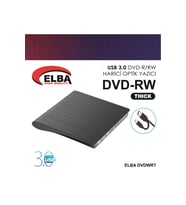 Elba DVDWRT-THCK Harici Dvdrw Thick, Siyah Dvd Yazıcı Writer