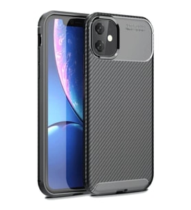 İphone 11 Kılıf Auto Fus Karbon Kapak - Siyah