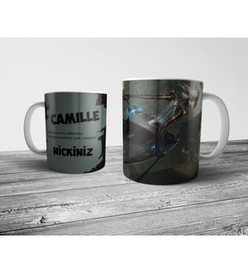 Pixxa  CAMILLE İsimli Kişiye Özel Kupa Bardak -League of Legends LOL
