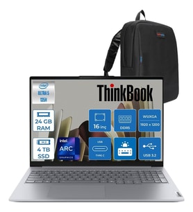 Lenovo Thinkbook 16 G8 Ial Intel Core Ultra 5 135H Aı 24GB Ddr5 4tb SSD Intel® Arc™ Graphics 16" Wuxga (1920X1200) IPS 300NITS Freedos Bilgisayar 21SK00G8TXF10+ZETTAÇANTA