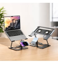 Venandin HLDCLDK-001 Cooldock Notebook Soğutucu Telefon Standlı Metal