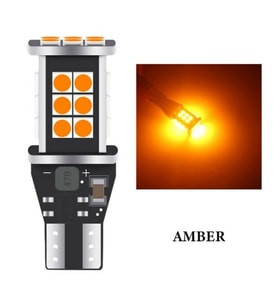 T15 24 Led Universal Turuncu Renk Park, Geri Vites Ampulü