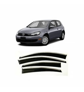 Vw Golf 6 Kromlu Cam Rüzgarlığı 2009-2013 arası Sunplex (Beyaz)