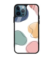 iPhone 12 Pro Max Uyumlu Renkli Milky Tasarımlı Glossy Telefon Kılıfı
