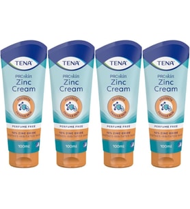 Tena Proskin Çinko Krem 100 ML (Yatan hastalar için Koruyucu - Onarıcı) (4 Lü Set)